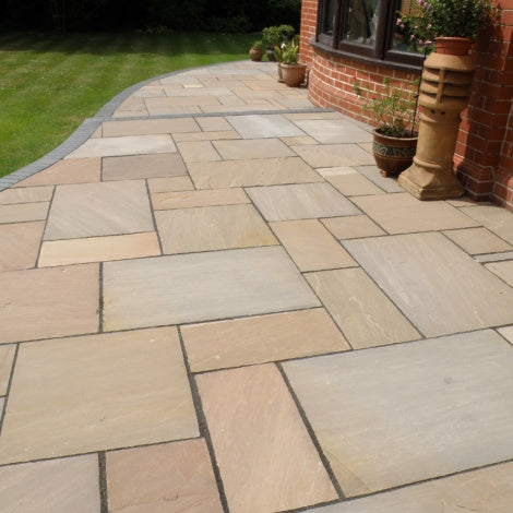 Autumn Brown Natural Sandstone Paving