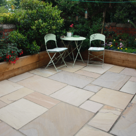 Autumn Brown Natural Sandstone Paving